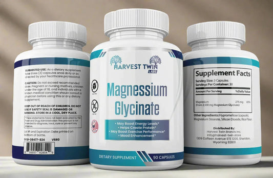 Magnesium Glycinate Supplement - High Absorption Formula  Dream Tech Sleep