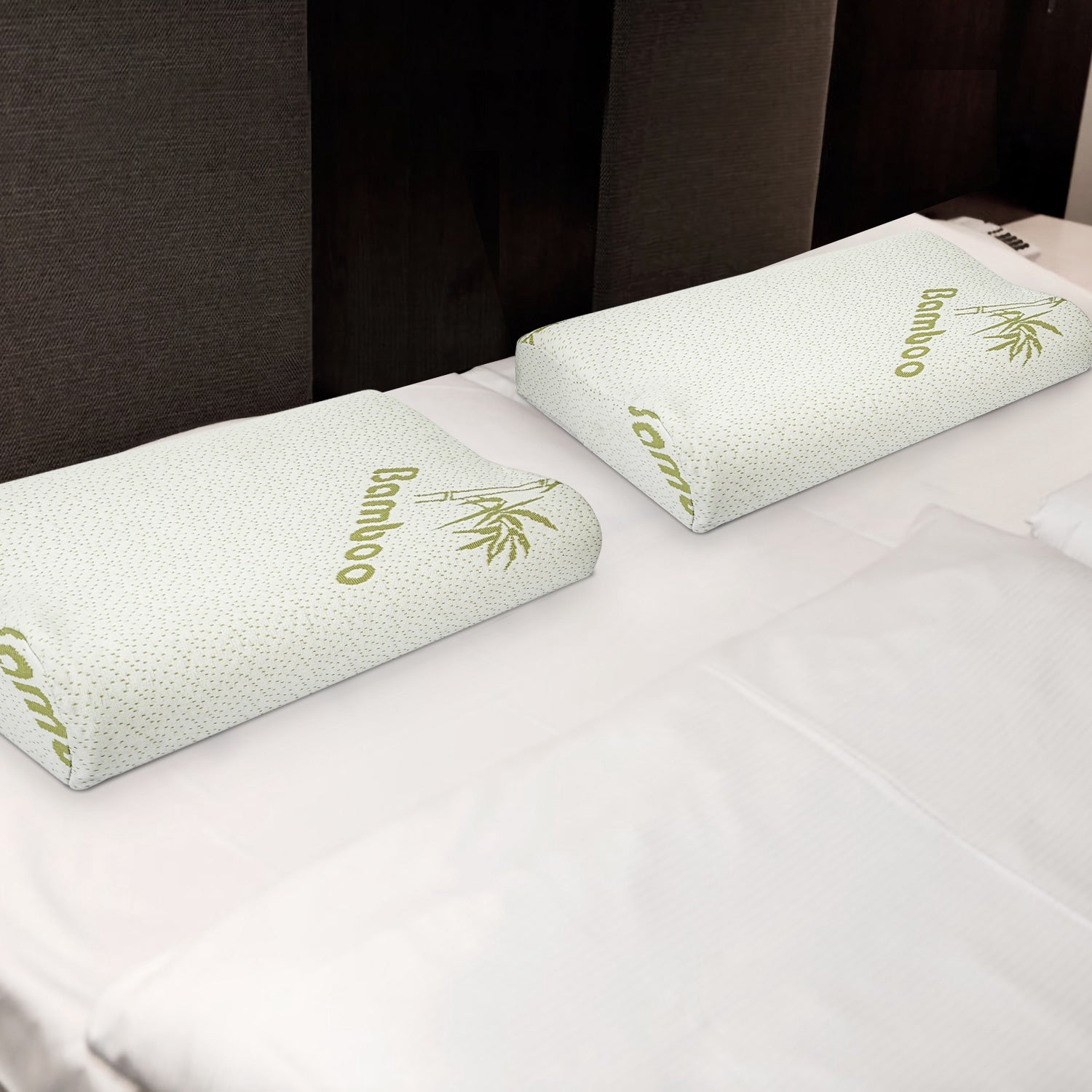 S-L Size Options -- 1Pc Bamboo Memory Foam Sleep Pillow Contoured Cervical Orthopedic Pillow Neck Support Breath Pillow  My Store