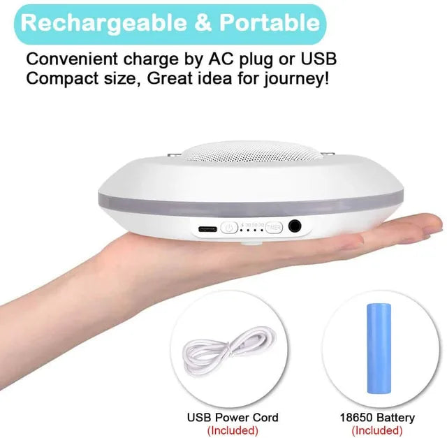 USB Rechargeable Baby White Noise Machine - Portable Sleep Aid  Dream Tech Sleep