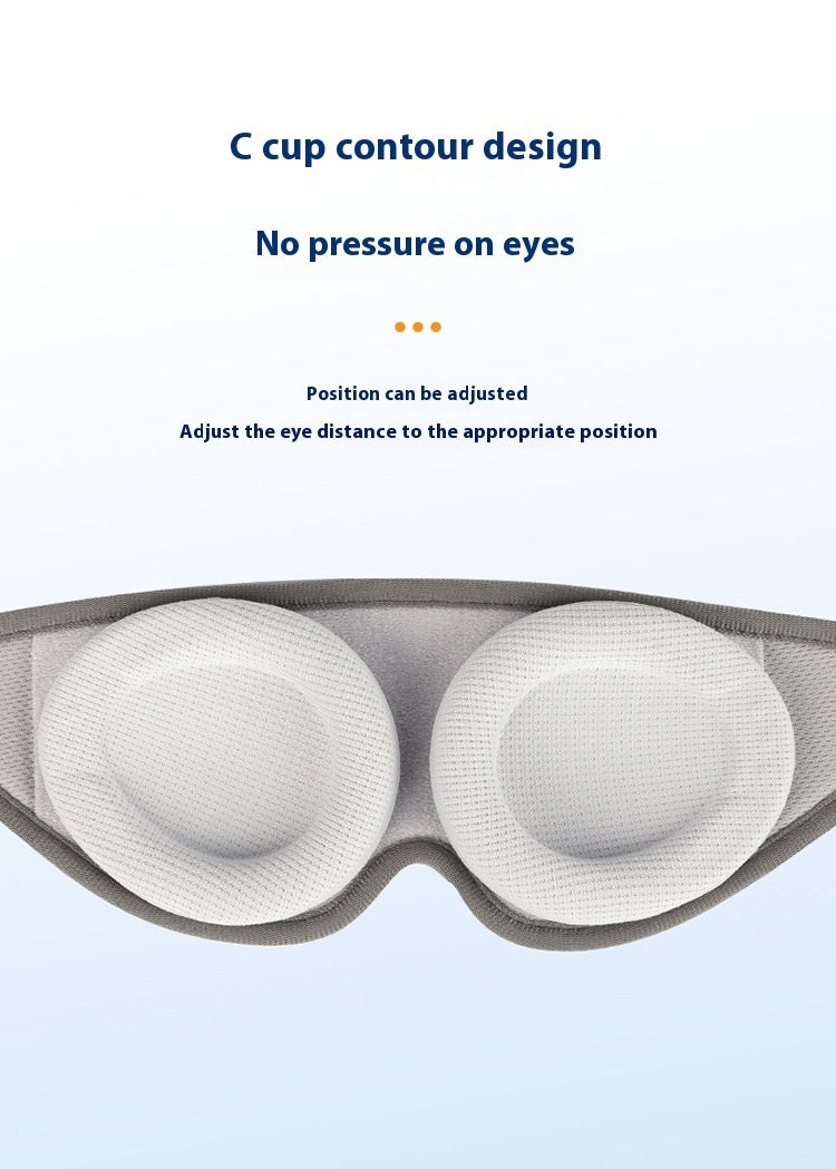 Cross-border Removable Removable Eye Contour Memory Foam Unisex Sleep Blackout Eye Mask  My Store