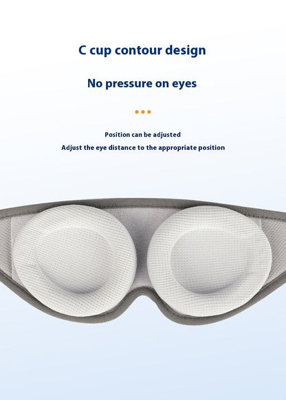 Cross-border Removable Removable Eye Contour Memory Foam Unisex Sleep Blackout Eye Mask  My Store