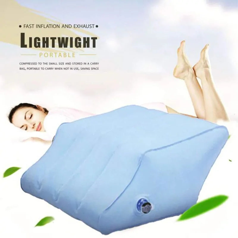 Inflatable Leg Pillow for Travel and Relaxation  Dream Tech Sleep