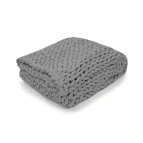 Zen Weighted Knitted Blanket for Calming and Relaxation  Dream Tech Sleep