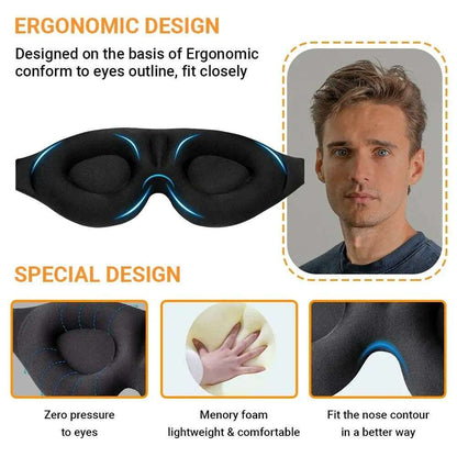 2 Pack 3D Eye Mask for Travel  Dream Tech Sleep