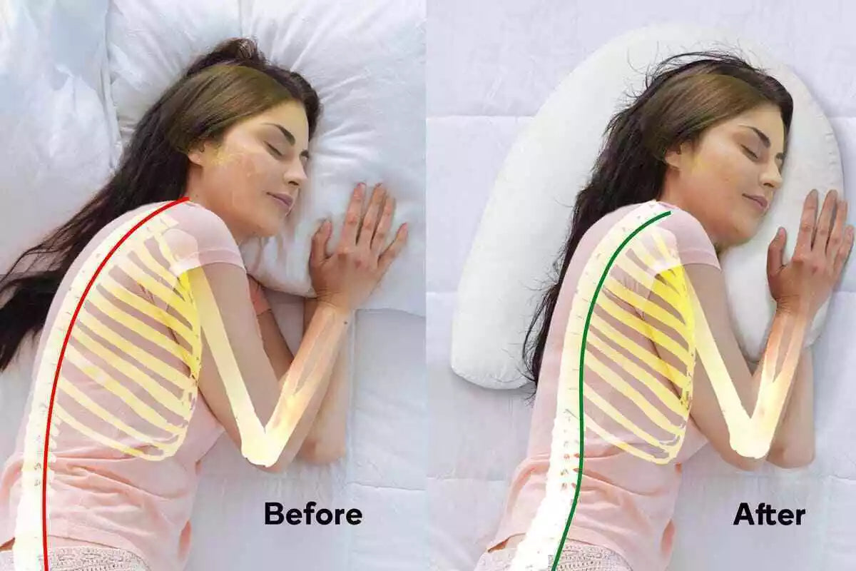 Sidekick Sleeper Pillow - Orthopedic Support for Side Sleepers  Dream Tech Sleep