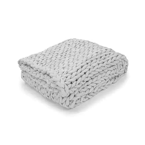 Zen Weighted Knitted Blanket for Calming and Relaxation  Dream Tech Sleep