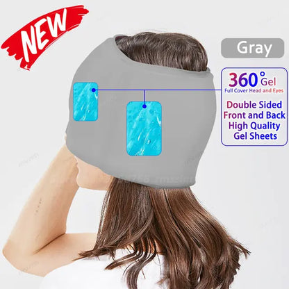 Migraine Relief Hot/Cold Therapy Hat and Eye Mask  Dream Tech Sleep