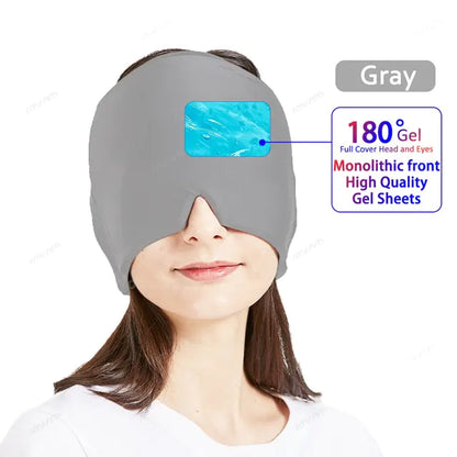 Migraine Relief Hot/Cold Therapy Hat and Eye Mask  Dream Tech Sleep