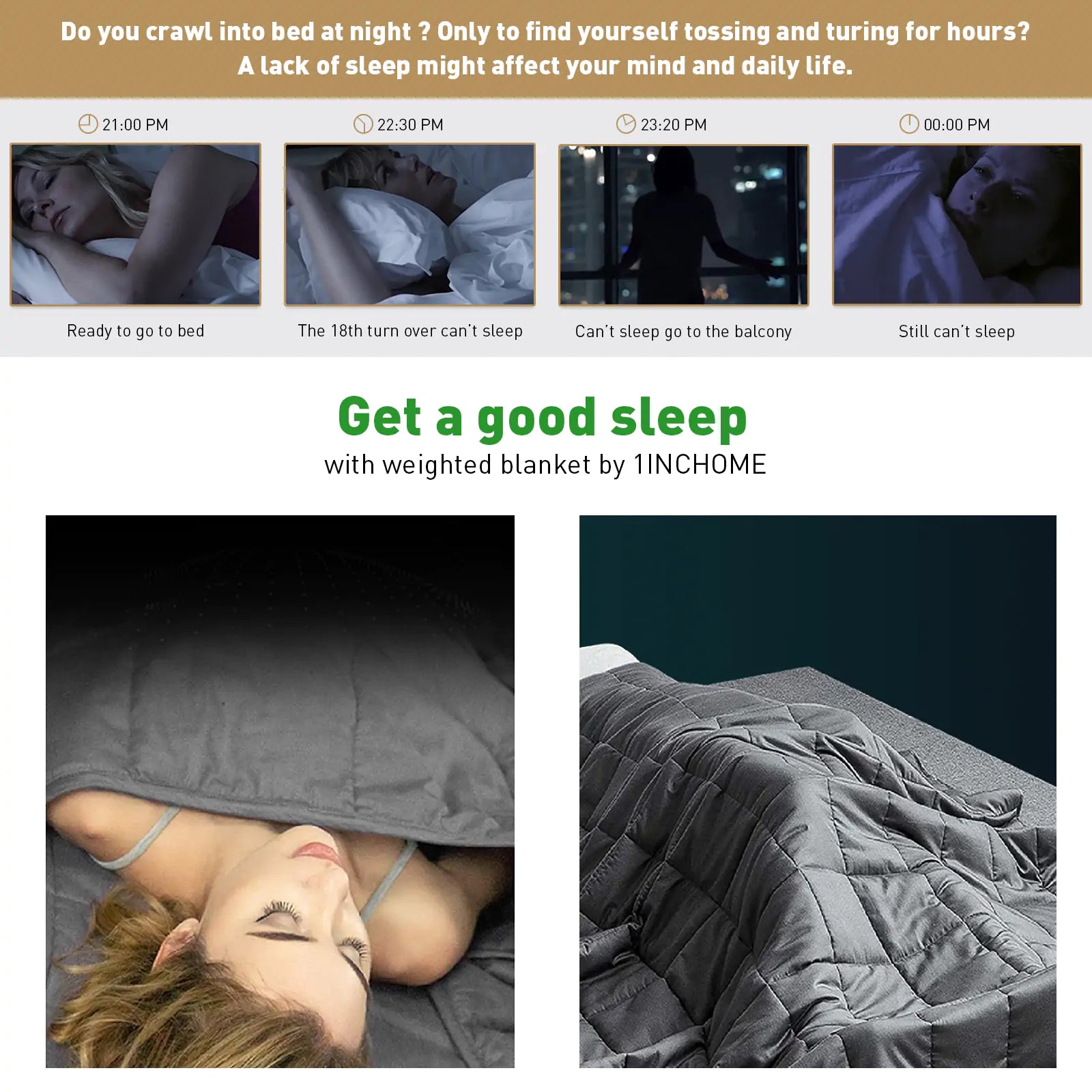 Weighted Blanket Adult Full Queen Size  Dream Tech Sleep