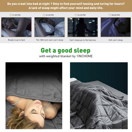 Weighted Blanket Adult Full Queen Size  Dream Tech Sleep